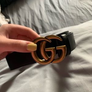 Black Double G Gucci Belt